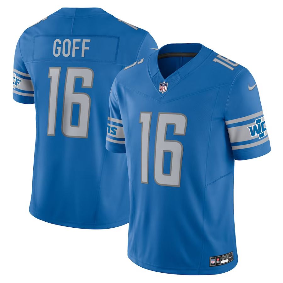 Men Detroit Lions #16 Jared Goff Nike Blue Vapor F.U.S.E. Limited NFL Jersey